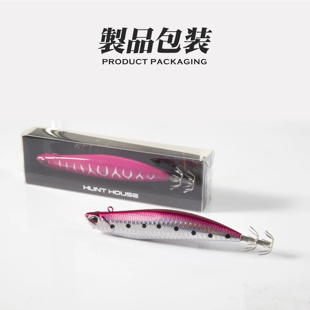 Hunthouse D-squid   潽 LW522 110mm 26.7g ŷ  Suqid Leurre   EGI ũ  ϵ ̳