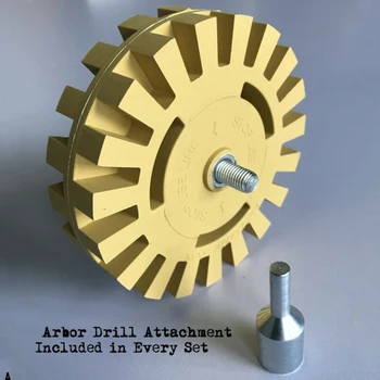 

4 inch Removal Wheel Rubber Tools Graphic Remover Eraser Sticker 4000 rpm
