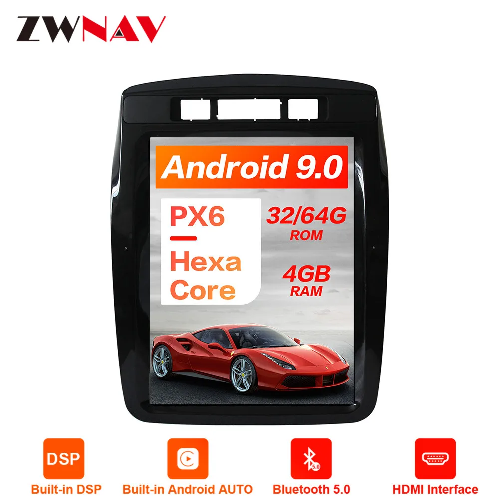Android 9 64+ 4G Tesla с DSP Carplay Автомобильный мультимедийный плеер стерео для Volkswagen Touareg 2011- авто радио gps навигация