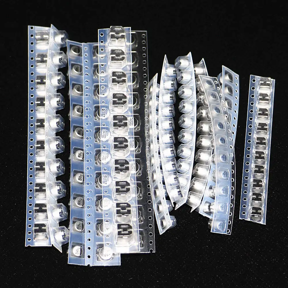 130 шт./лот 13 значений x 10 шт. = 1 мкФ Ф-220 SMD алюминиевый электролитический