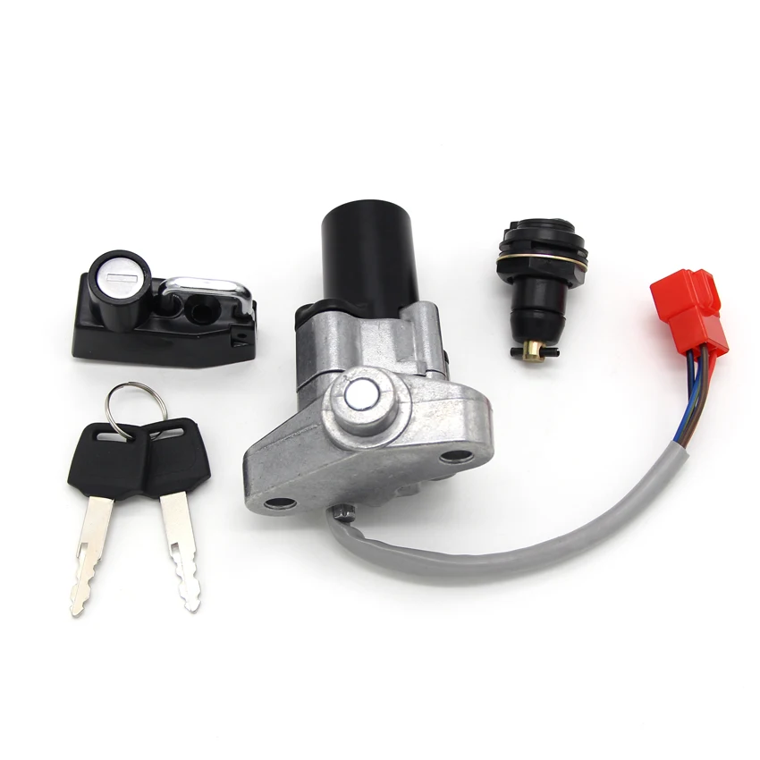 Motorcycle Ignition Key Switch Fuel Gas Cap Seat Lock Kit For Yamaha XVS650A XVS650AT Drag Star V-Star Classic Silverado