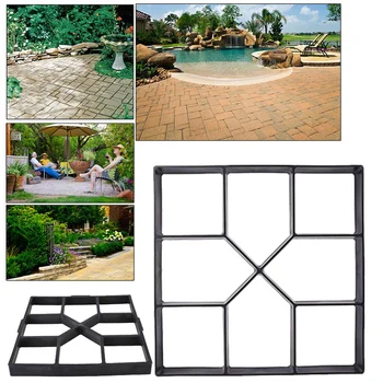 

Making Road Road Mould Garden Tools 40cm Manually 40cm Pavement Creative Paving Mold Square Pavers Brick Lawn Paver DIY Cement