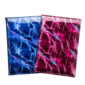 

Lightning Texture Travel Business PU Leather Unisex Passport Cover Driver License Passports Credit Card Holder Case Card Wallet