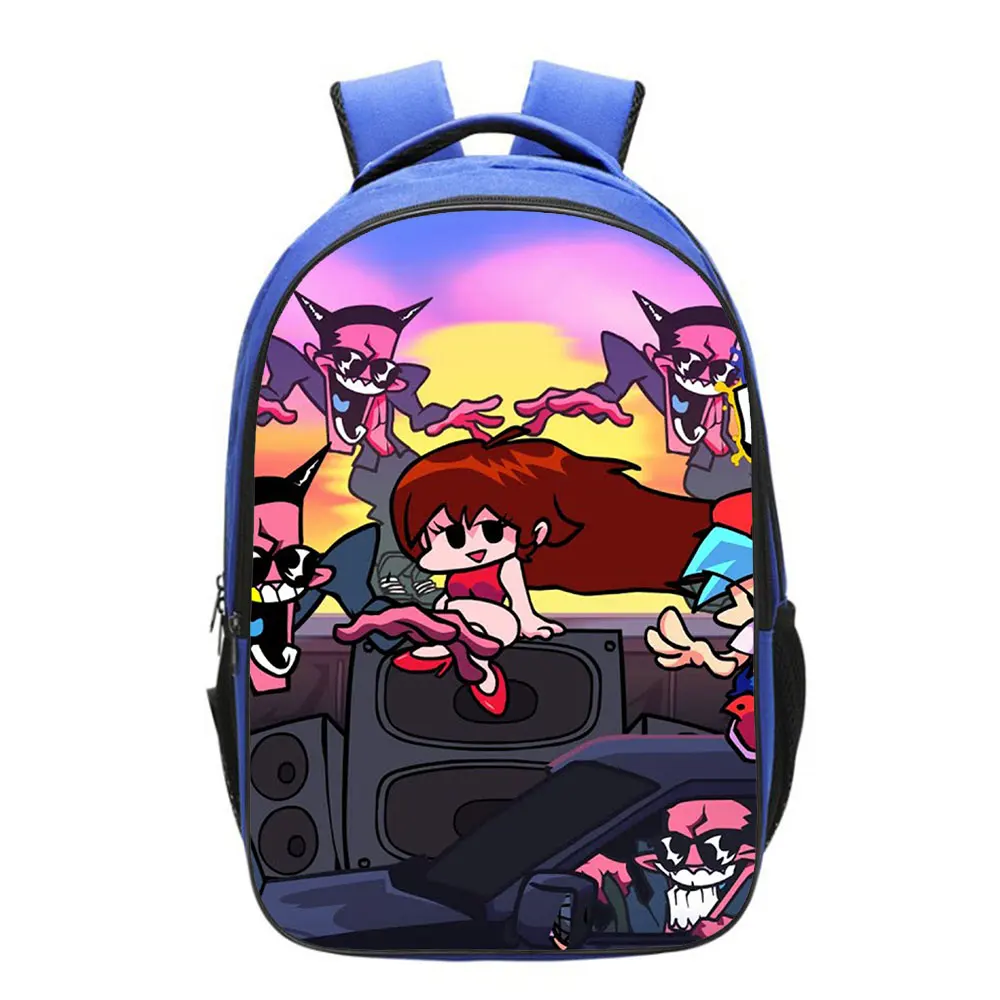 New Friday Night Funkin Backpack Teenager Boys Girls Bags 3D Cartoon  Students School Bags men women Backpacks Mochila