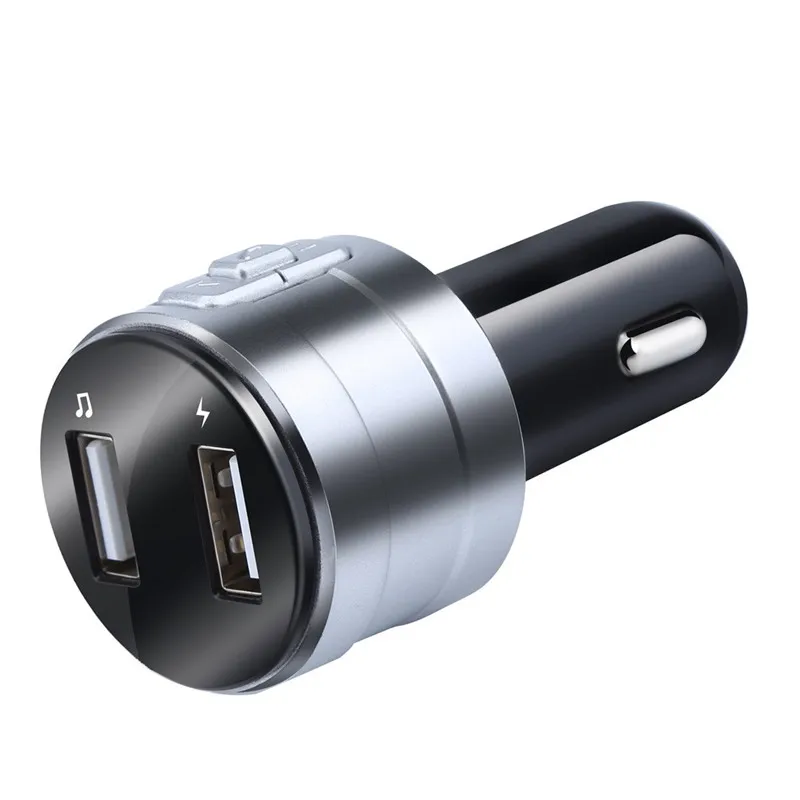 2.14A Bluetooth автомобильное зарядное устройство для мобильного телефона 2 USB Poart зарядное устройство для samsung huawei Xiaomi