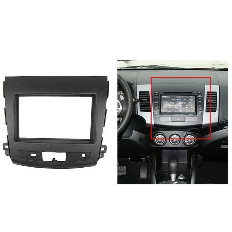Для Mitsubishi Citroen C-Crosse автомобиля 2Din аудио панель модификация панели DVD навигационная Панель рамка автомобиля Fascias стерео радио Панель