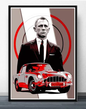 

Hot James Bond 007 Classic Movie Canvas Painting Posters And Prints Wall Art Picture Decoration Home Decor Cuadros