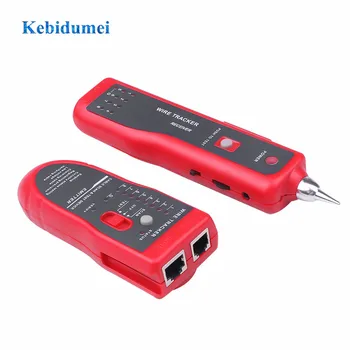 

kebidumei Hot RJ11 RJ45 Cat5 Cat6 Telephone Wire Tracker Tracer Toner Ethernet LAN Network Cable Tester Detector Line Finder