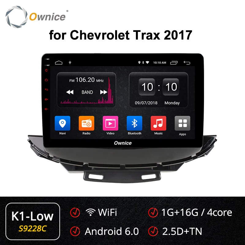 S9228 K1-Low Ownice k3 k5 k6 8 ядерный Android 9,0 автомобильный аудио dvd-плеер Для CHEVROLET TRAX автомобильный dvd-плеер 4G LTE 360 панорама DSP SPDIF - Цвет: S9228 K1-Low