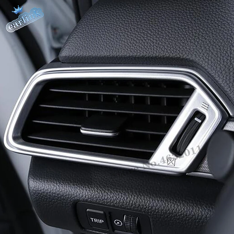 

For Honda Accord 10th 2018 2019 ABS Matte/Carbon Fibre Car sticker left and right air outlet Cover Trim car accessories styling