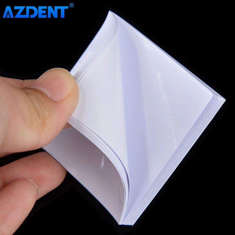 

AZDENT Dental Mixing Pads Dental Lab Disposable Coated Sheets Impermeable Material 50 Sheets/pad 2x2 inch