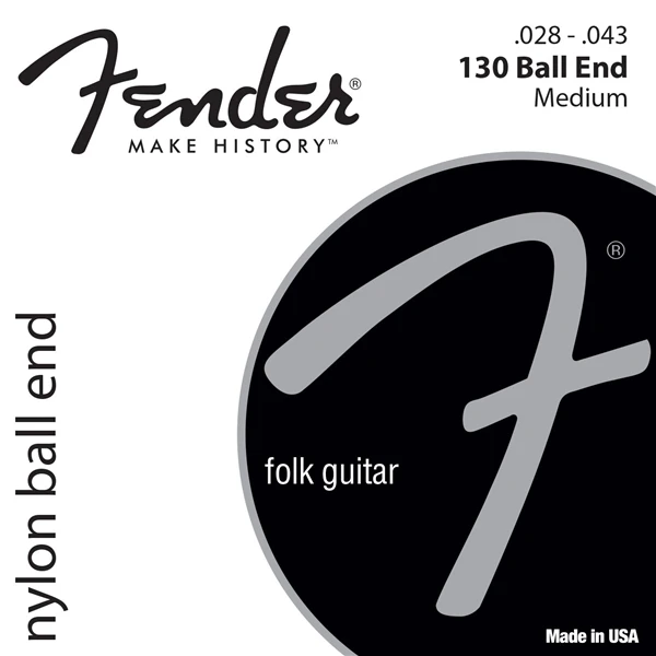 130 Ball End Fender Clear/Серебристые классические нейлоновые гитарные струны - Цвет: 130 Ball End