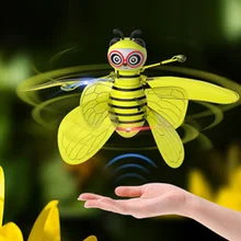 Радиоуправляемый самолет для животных, мини-Дрон, Индукционная пчела, НЛО, сказочный самолет для детей, дропшиппинг, Радиоуправляемый вертолет, игрушки для детей, Детский подарок