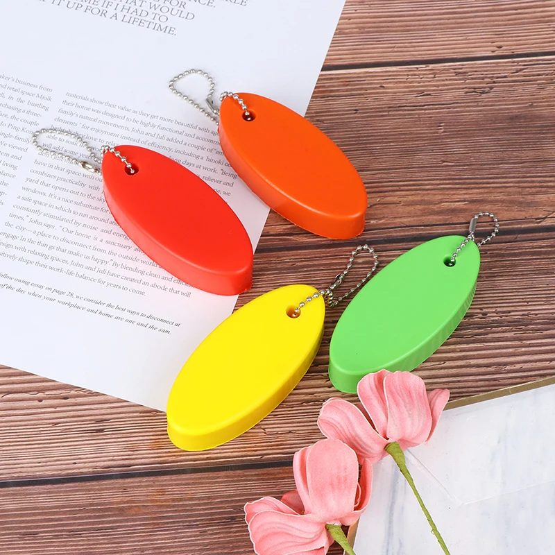 Foam Floating Buoyant Keychain For Water Sports Swimming Oval Keyring KeUTH2 Foam Floating Buoyant Keychain For Water Sports Swimming Oval Keyring KeUTH2