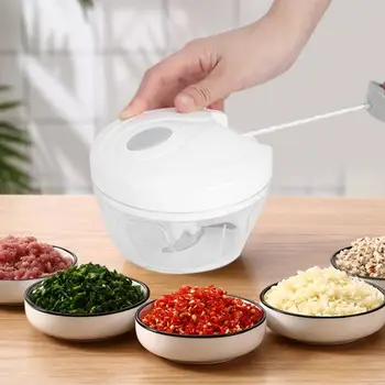 

400ML Meat Grinder Hand Power Food Chopper Mincer Mixer Blender to Chop Meat Fruit Vegetable Garlic Nuts Shredders
