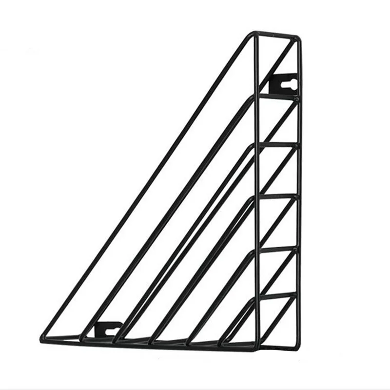 

Simple wrought iron wall hanging bookshelf picture book storage rack Nordic wall bookshelf