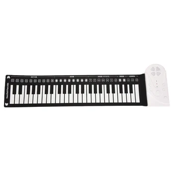 

Silicone 49 Keys Flexible Folding Multi Style Gift Recording Electronic Keyboard Roll-Up Piano Toys Student Portable Children