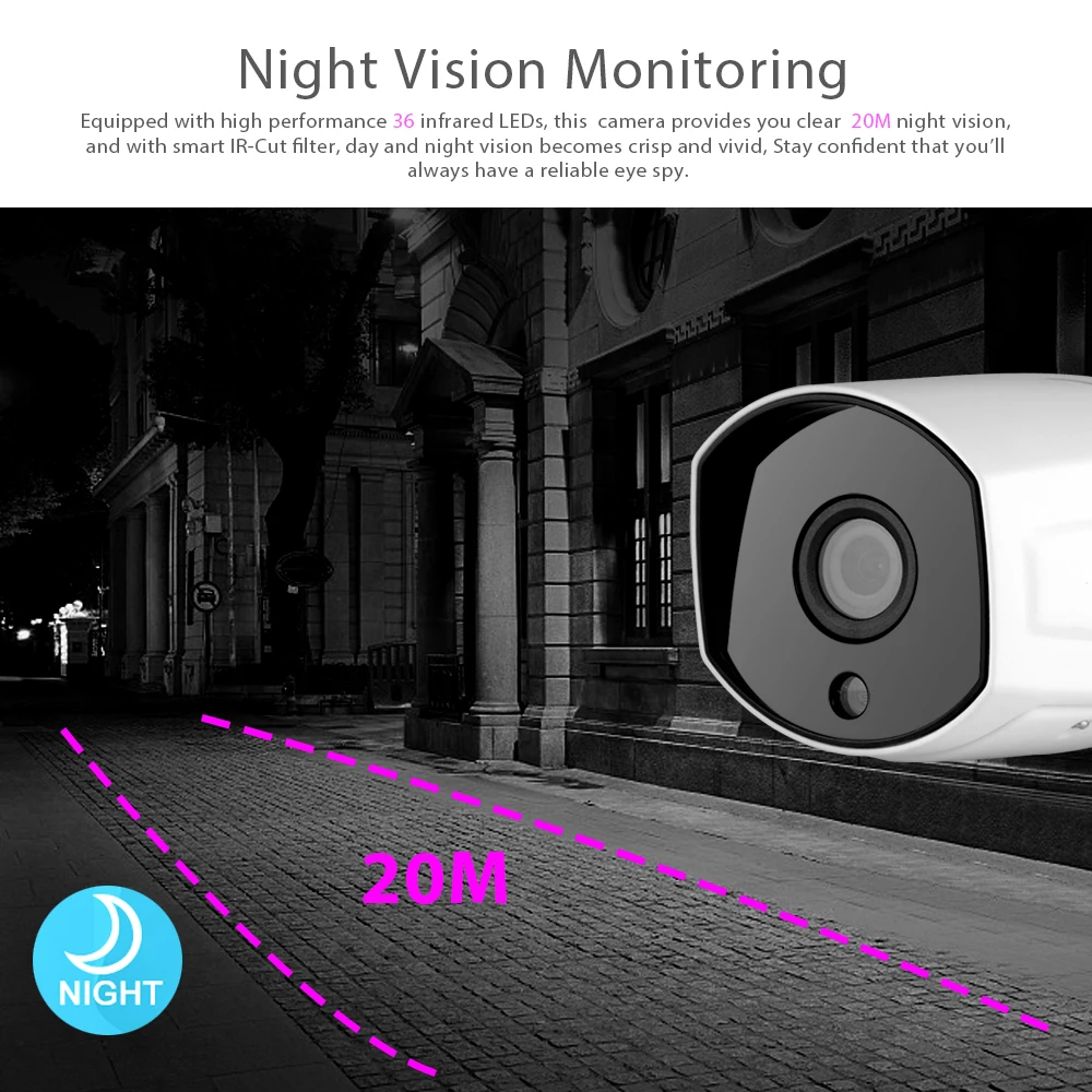 WANSCAM K23 2MP 1080P сетевая ip-камера 36 шт. светодиодный инфракрасный ночного видения умный пульт дистанционного управления ip-камера цифровой зум-рекордер