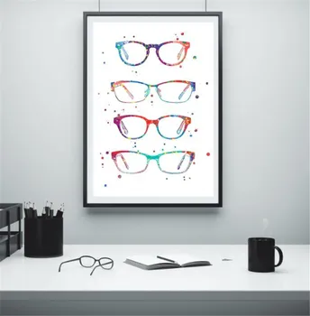 

Modern Glasses Canvas Art Prints And Poster Ophthalmology Gift Wall Decor Optometry Art Canvas Painting Wall Picture