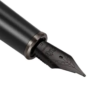 Роскошный качественный Металл JINHAO 95 перьевая ручка матовый черный Титан перо офисные школьные письменные принадлежности новый