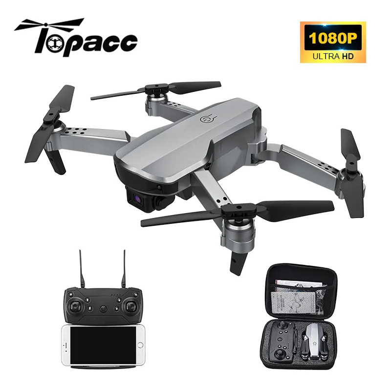 Складной Дрон Topacc T58 WIFI FPV 106 7g Радиоуправляемый квадрокоптер мини широкоугольная