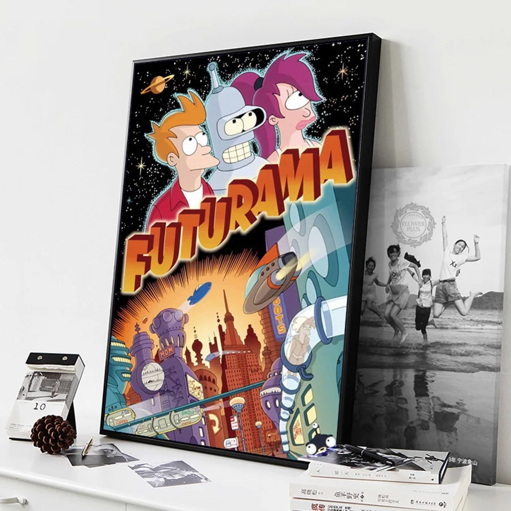 

Posters and Prints Futurama Season Poster Wall Picture for Living Room Decoration Art Canvas Painting Home Decor