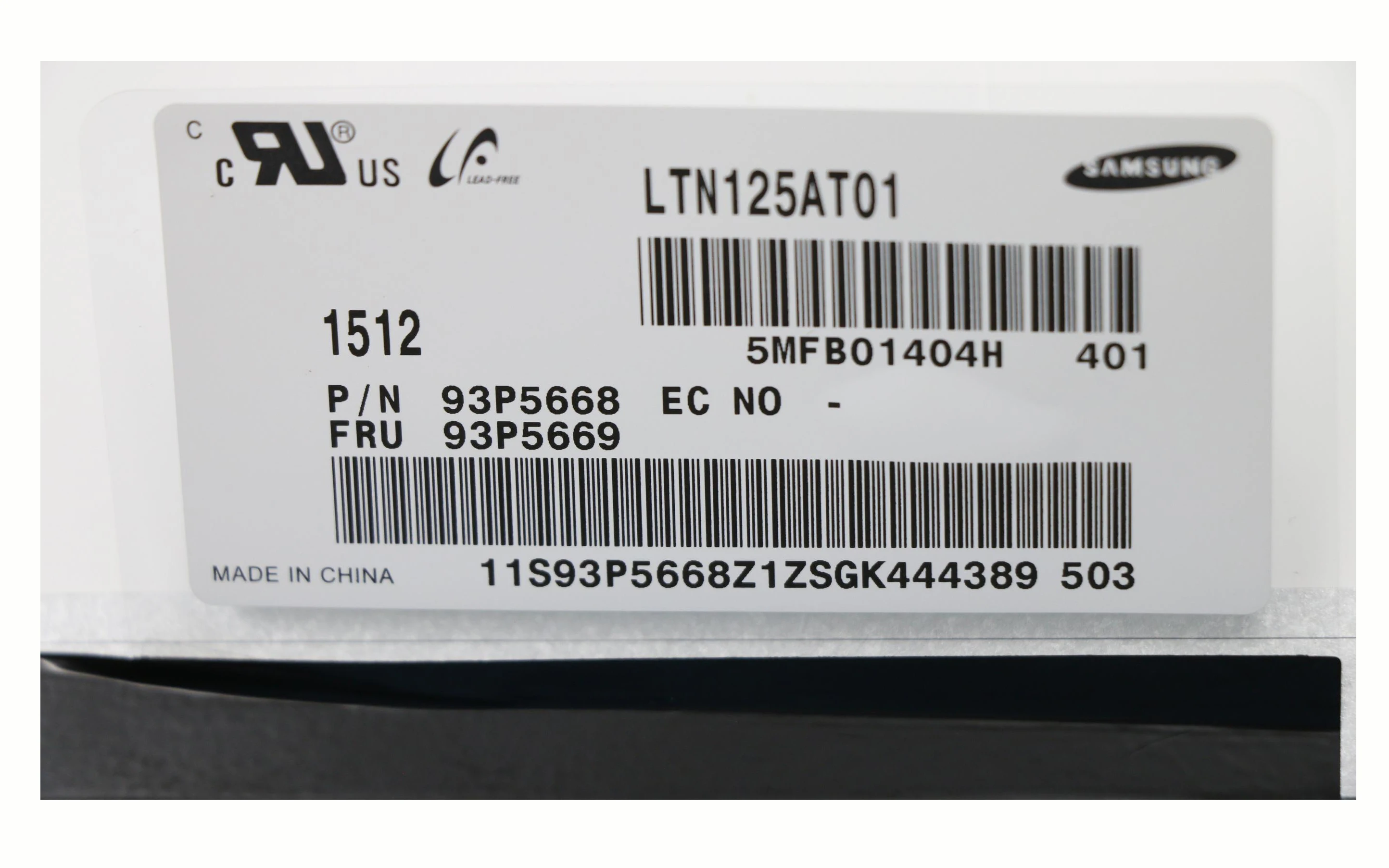 12,5 дюймов для ноутбука lenovo thinkpad X220 ЖК-дисплей samsung панель WXGA 1366*768 LVDS 40 контактов LTN125AT01 LTN125AT01-401 тестирование