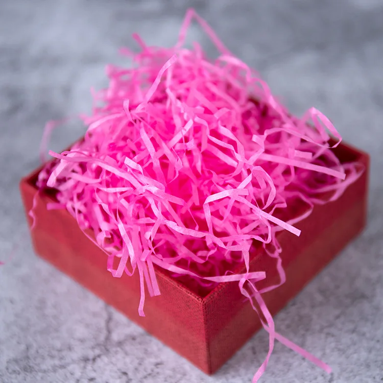 Rose red 10 г в пакете DIY бумажная рафия измельченная бумага конфетти Подарочная коробка наполнение материал свадебное украшение Свадьба домашний декор - Цвет: Rose red