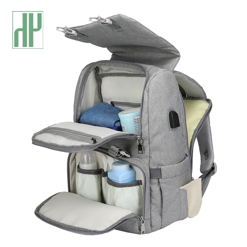 

Baby Diaper Bag With USB Interface Large baby nappy changing Bag Mummy Maternity Travel Backpack for mom Nursing bags