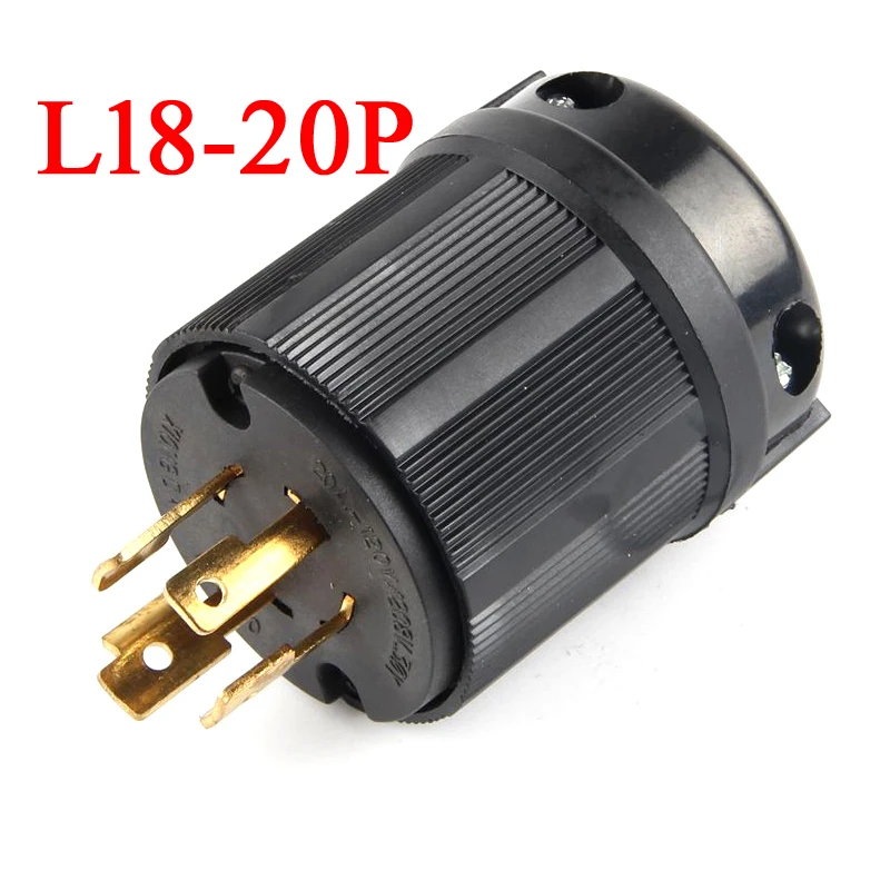 검정색 20A 30A 미국 산업 트위스트 잠금 전원 플러그 L14-30P 6-30P 5-30P 15-30P 18-30P 19-30P L21-30P 20P 미국 와이어 커넥터 플러그