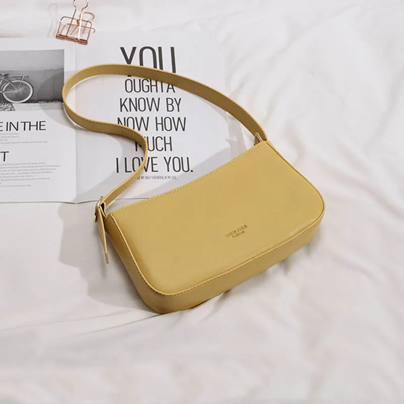 

Women Small Shoulder Bag Vintage Baguette Bag Zipper Messenger Pack Mediaeval Style Bolsa feminina Female Retro Totes Bag