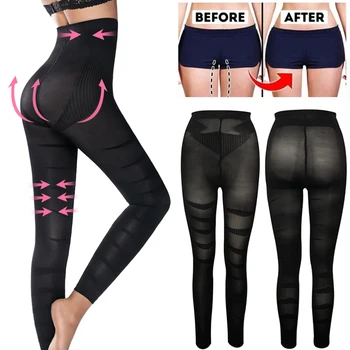 Gamba Shapewear Body Shaper Anti Cellulite Compressione Leggings Donne Dimagrante Guaina Coscia Scolpire Più Sottile Vita Trainer Pantaloni