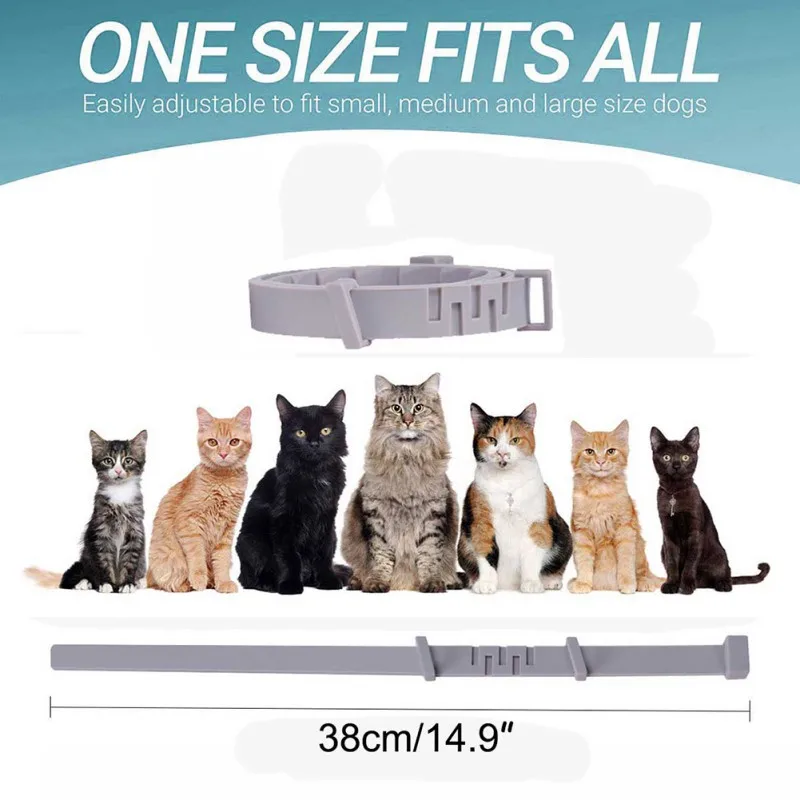 Pet Cat Collar Anti Flea Ticks Mosquitoes Outdoor Adjustable Pet Collar Cat Dog Accessories Pet Protect Repel Rubber Necklace 2 Pet Cat Collar Anti Flea Ticks Mosquitoes Outdoor Adjustable Pet Collar Cat Dog Accessories Pet Protect Repel Rubber Necklace 2