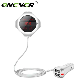 

Onever 6-in-1 Hands Free Wireless Bluetooth FM Transmitter Modulator Car MP3 Player TF/SD Memory Card USB LCD Car Accessories