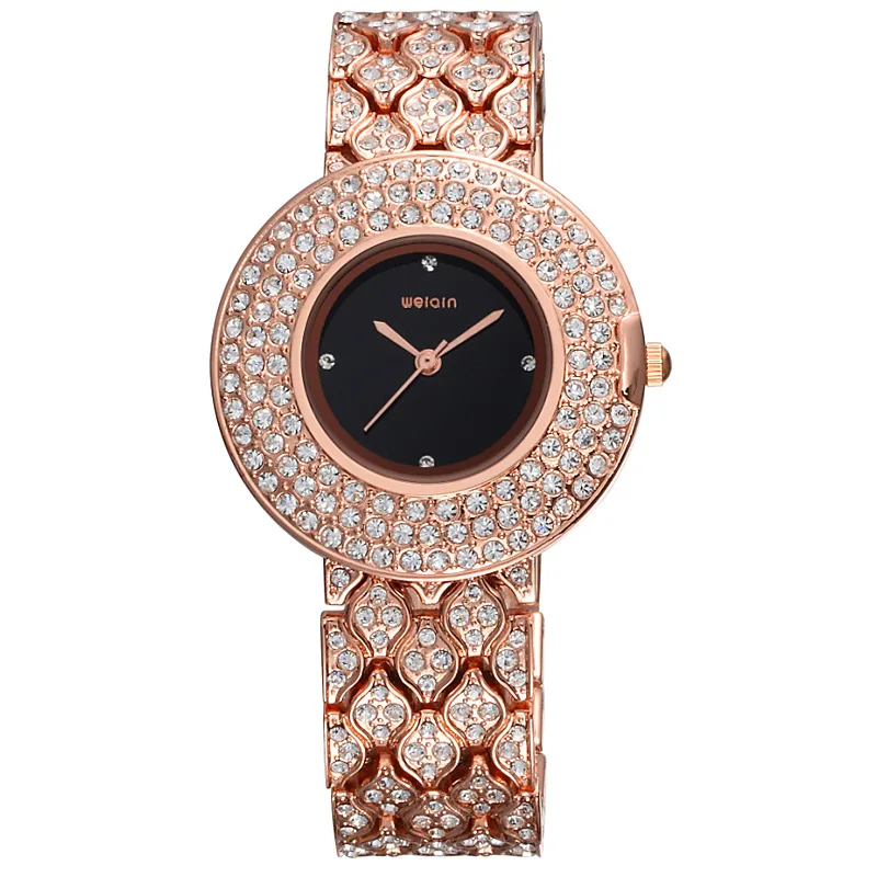 

Anke Store Ladies Top Brand Luxury Diamond Casual Dress Fashion Elegant Rose Gold Bracelet Woman Wrist Watch reloj mujer