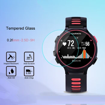 

2 Pcs/Lot For Garmin 735XT Tempered Glass 9H 2.5D Premium Screen Protector Film For Garmin Forerunner 735XT 735 XT SmartWatch