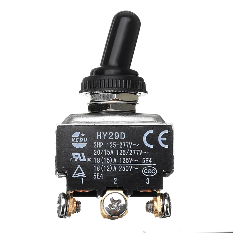 

KEDU HY29D 250V DPDT On-On Silver Contacts high quality 6 Full type Momentary Screw Toggle Switch For Electrical Appliances
