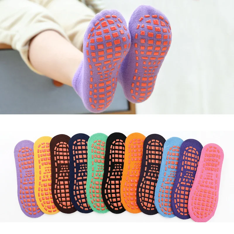 

Autumn/Winter Breathable Non-slip Floor Socks Boy and Girl Towel Socks Home Socks Cotton Candy Color Fluffy Ankle Thick Socks