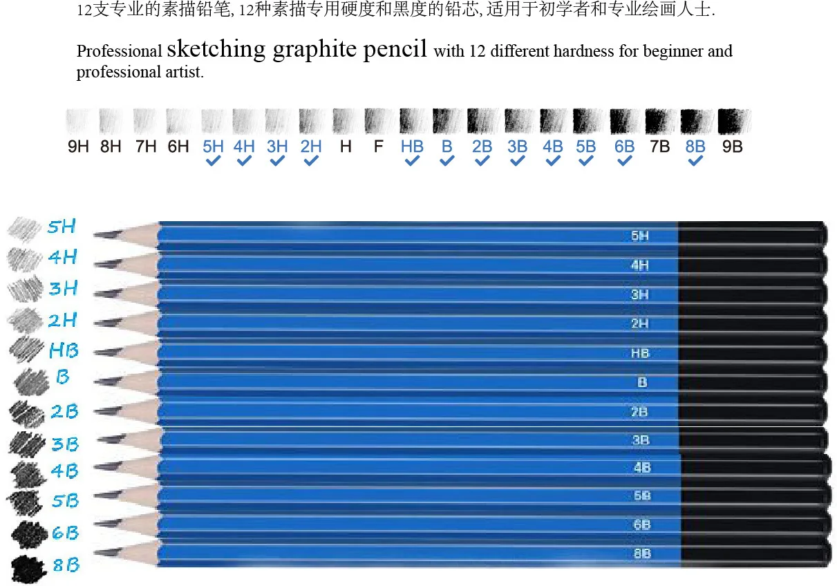 Manufacturers Direct Selling Cross Border Hot Selling 35 Pieces Painted Stationery Set Sketch Toolkit Sketch Pencil Set
