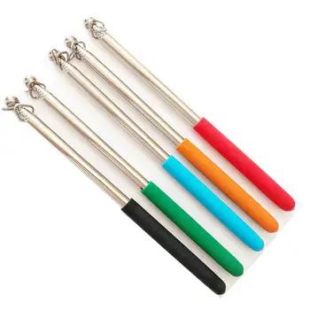 

1m Telescopic Stainless Steel Flagstaff Pole for Teaching Pointer Guide Banner Simulation pretend toys