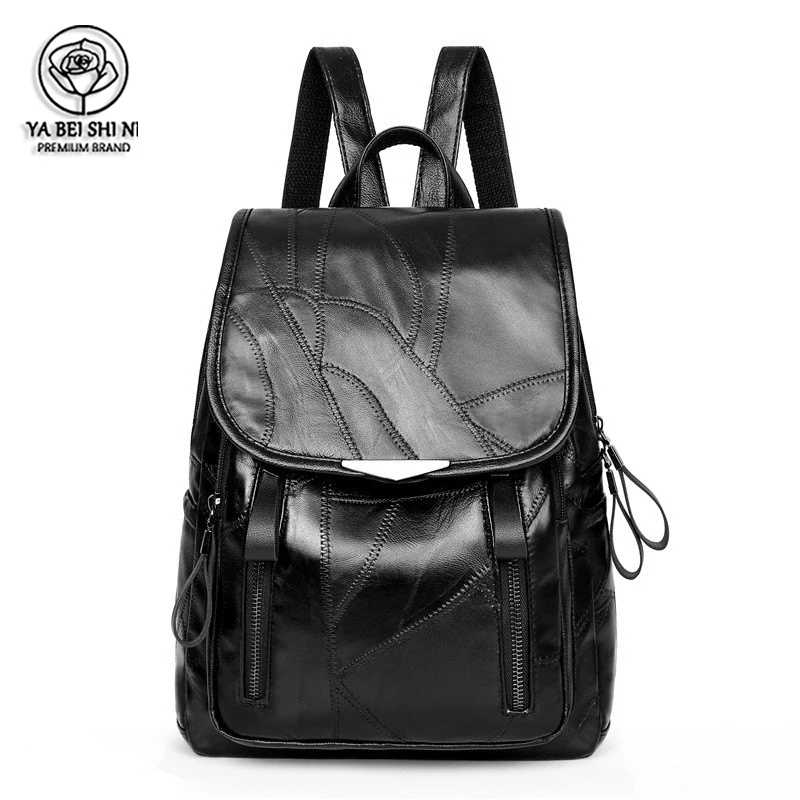 Рюкзак из натуральной кожи женский рюкзак модные школьные сумки для девочек