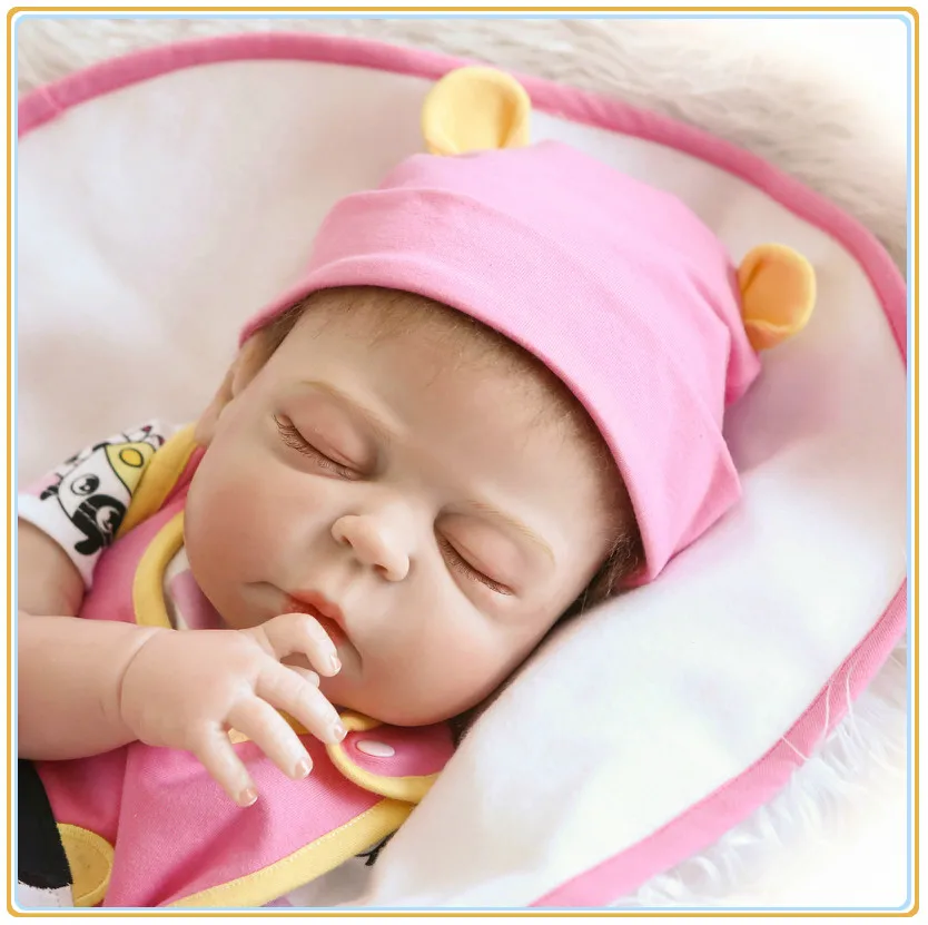 55 см полностью силиконовая виниловая настоящая Реалистичная кукла Reborn Baby Bonecas 23 дюйма подарок на день рождения и Рождество