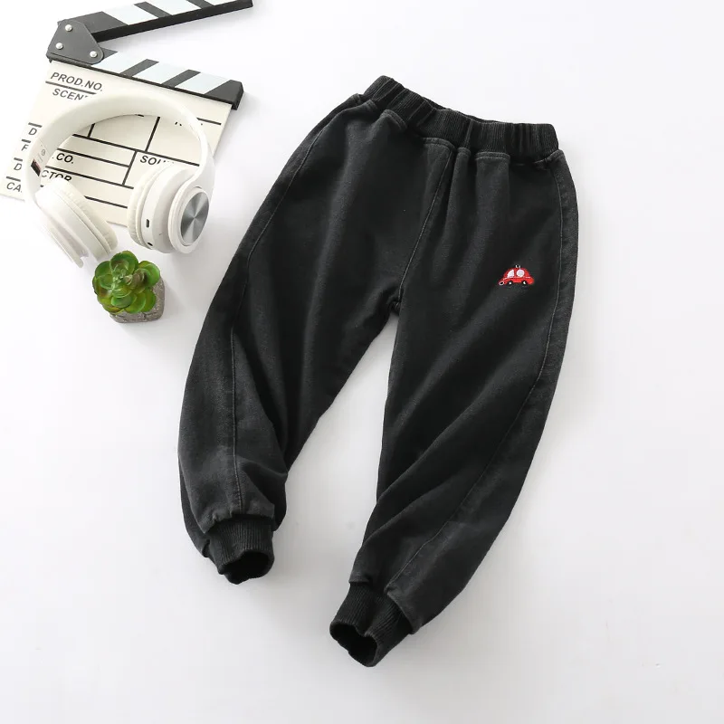 Direct Supply Amount of Running-Spring And Autumn Children Elasticity Knitted Jeans Car K7951