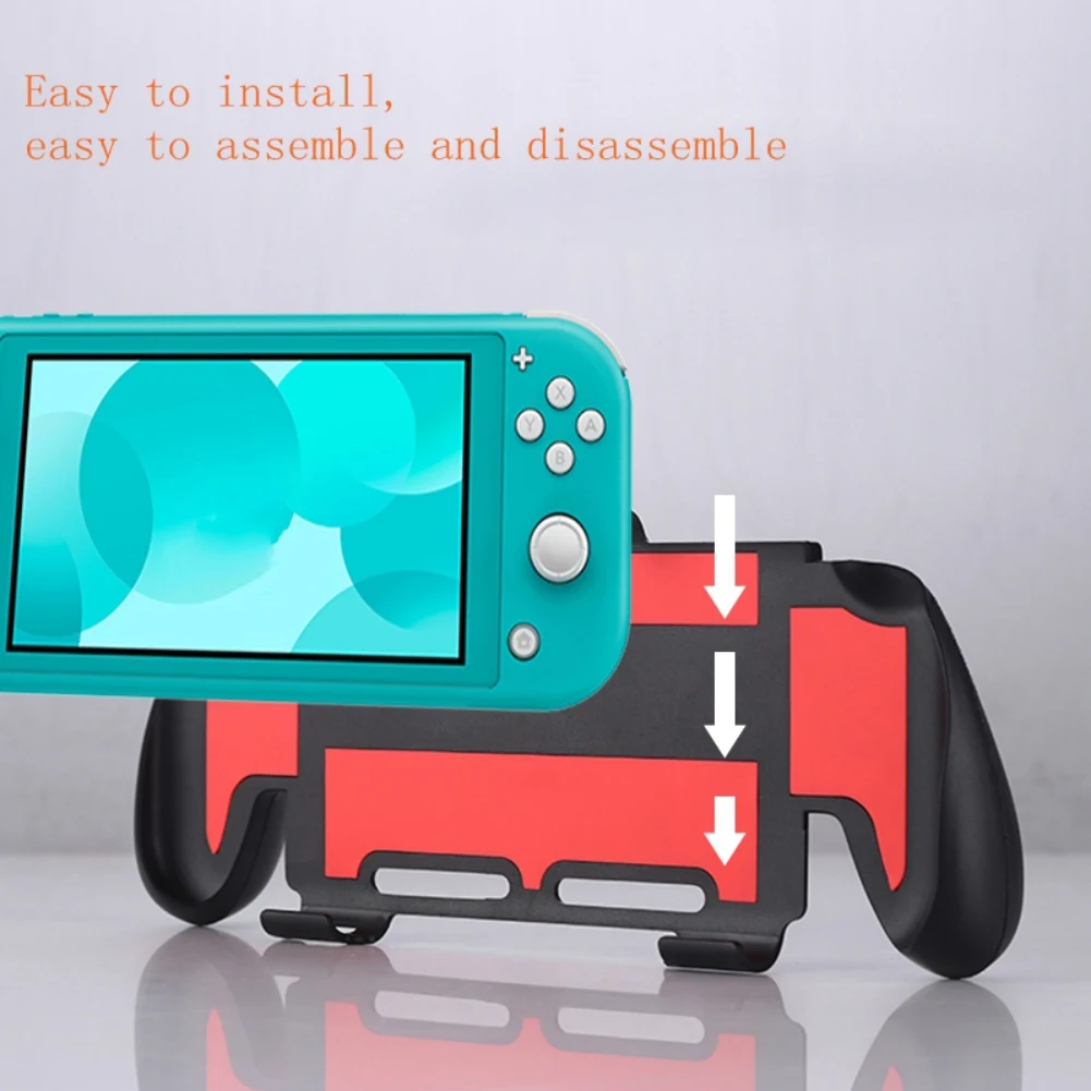 Чехол-ручка для nintendo Switch Lite, резиновый противоскользящий держатель для ручки, защитный чехол для контроллера