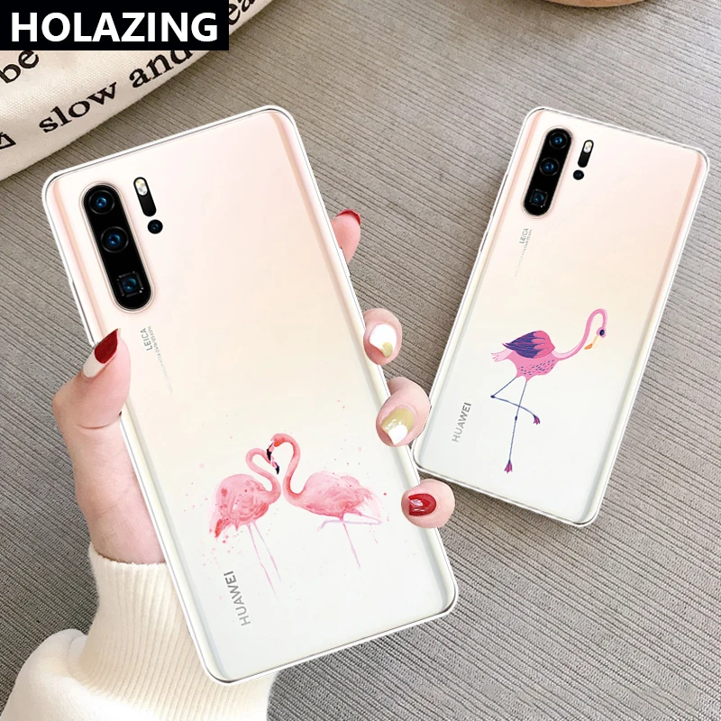 Clear Soft TPU Case for Huawei P30 Pro P20 Lite P Smart 2019 Plus Durable Flaming Print Cover Transparent Phone Cases |