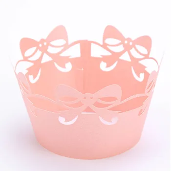 

Customized Colors bow-knot Cupcake Paper Cups Cake Forms Cupcake Liner Baking Muffin Box Cup Case Party Tray Cake Mold Decoratin