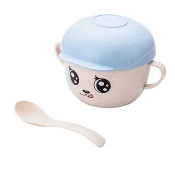 

Cartoon Practice Feeding Spoon Child Tableware Food Bowl Learning Dishes Service Plate/Tray Suction Cup Baby Dinnerware Set
