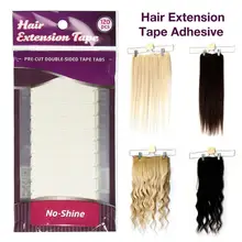 10x12 шт./партия белый Наращивание волос ленты клеевое соединение двусторонний скотч Водонепроницаемый для наращивания волос/парик