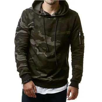 

Loldeal Mens Hoodies and ArmyGreen Sweatshirts Zipper Hooded Fashion Military Hoody For Men Printed Hoodie