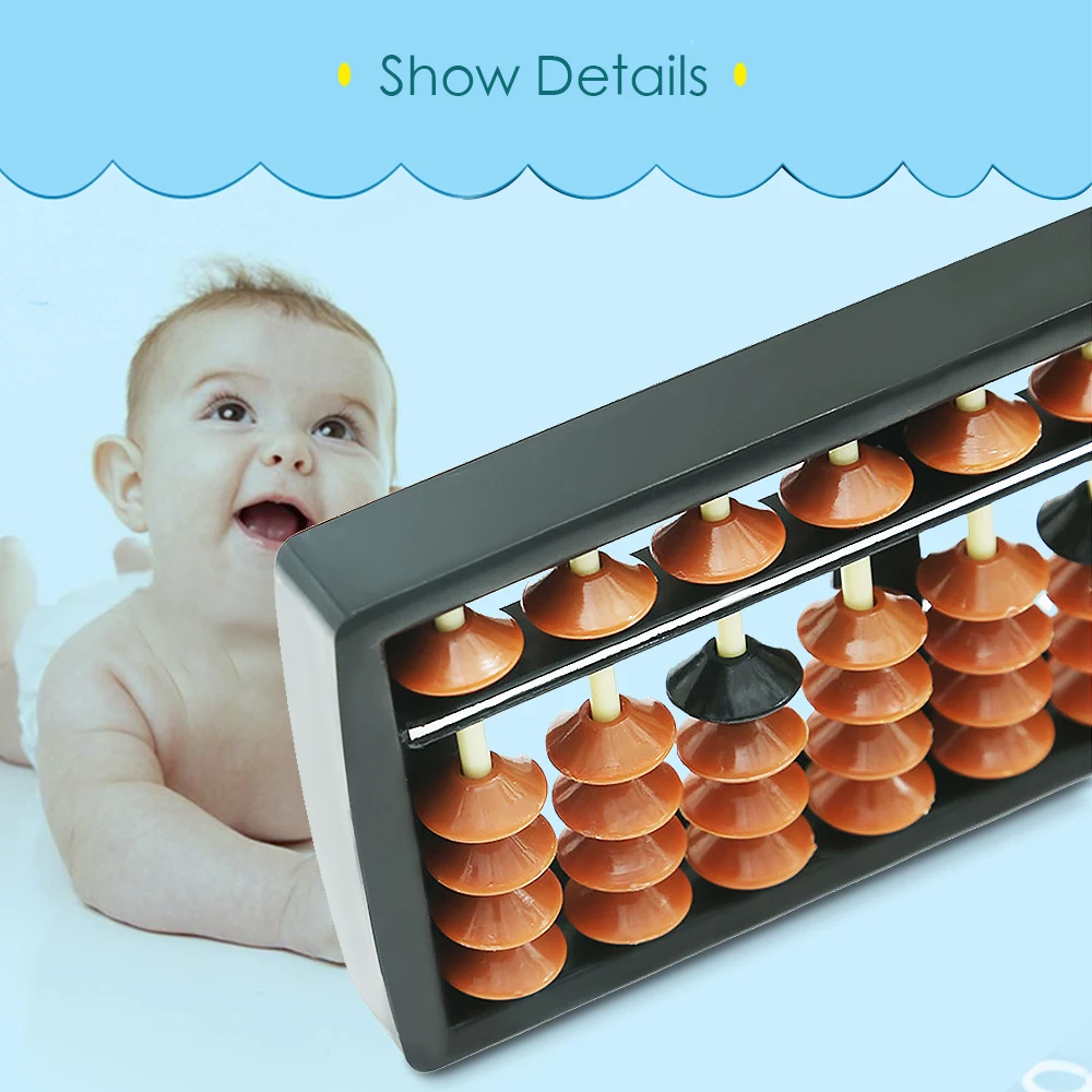 Abacus монтессори игрушка 17 цифр Малыш Школа обучения Математика арифметическая игрушка китайские Классические счеты Развивающие игрушки для детей